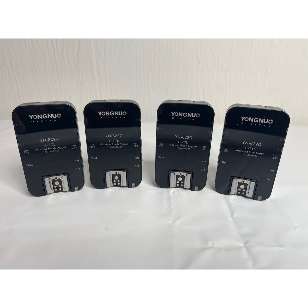 Yongnuo YN-622C E-TTL Wireless Flash Trigger Transceiver Lot of 4 for Canon HSS